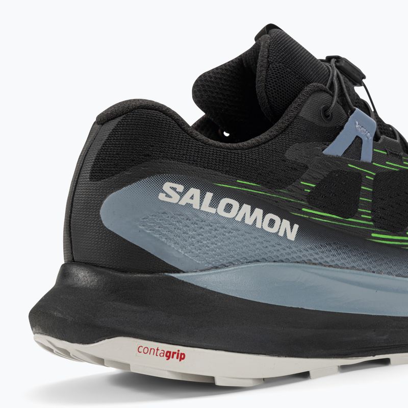 Buty do biegania męskie Salomon Ultra Glide 2 black/flint stone/green gecko 12
