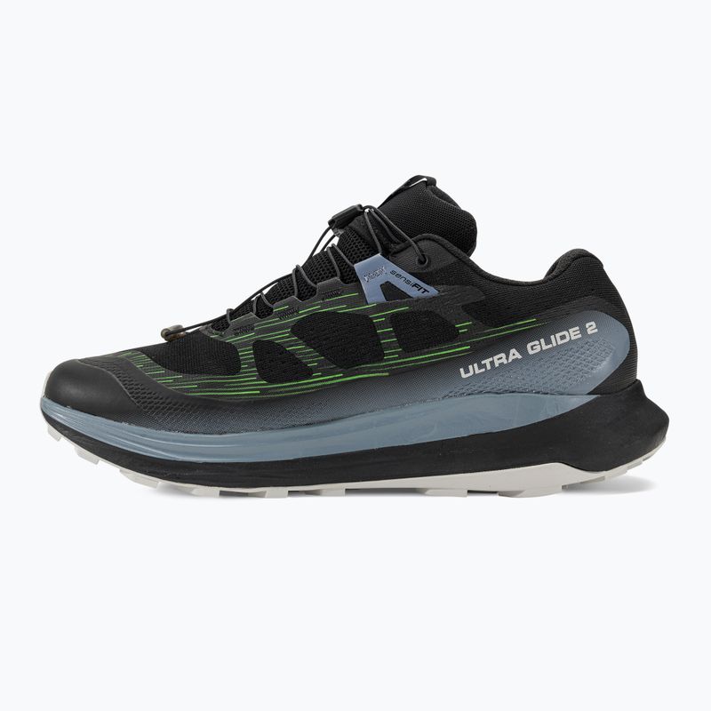 Buty do biegania męskie Salomon Ultra Glide 2 black/flint stone/green gecko 3