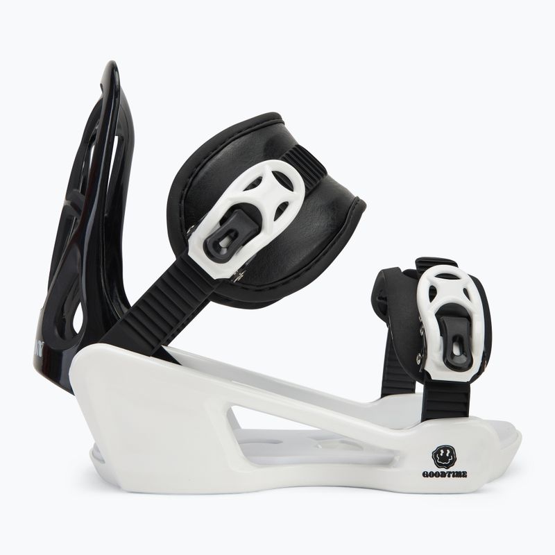 Wiązania snowboardowe dziecięce Salomon Goodtime XS black/white 2