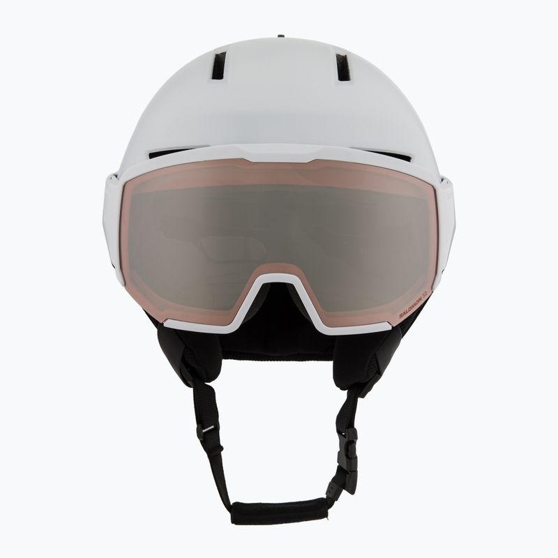 Kask narciarski Salomon Osmo white/flash tonic orange 2