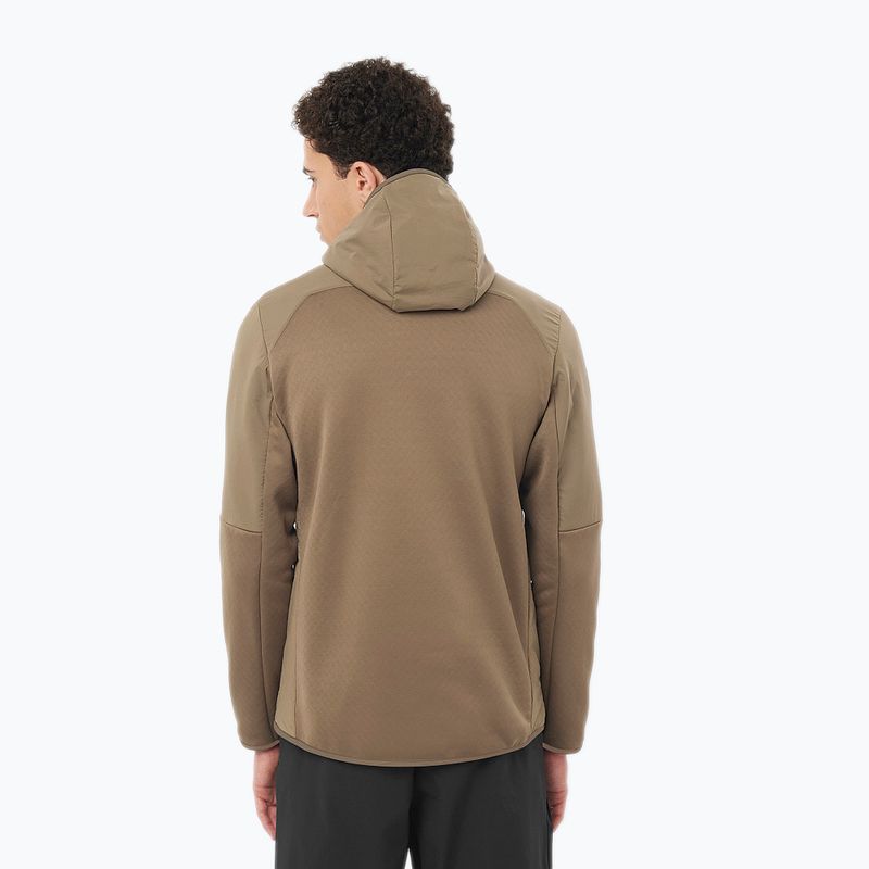Bluza trekkingowa męska Salomon Outline Hyb Warm Hd shitake 2