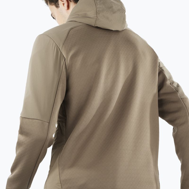 Bluza trekkingowa męska Salomon Outline Hyb Warm Hd shitake 3