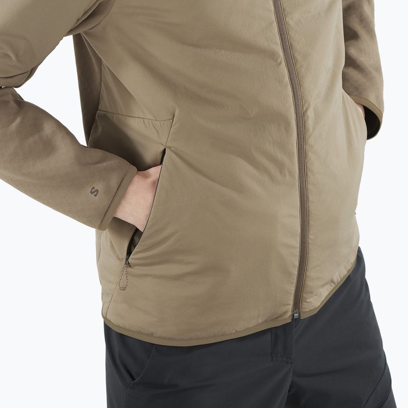 Bluza trekkingowa męska Salomon Outline Hyb Warm Hd shitake 5