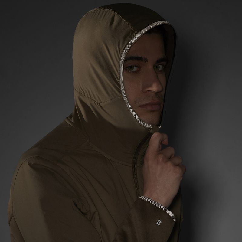 Bluza trekkingowa męska Salomon Outline Hyb Warm Hd shitake 6