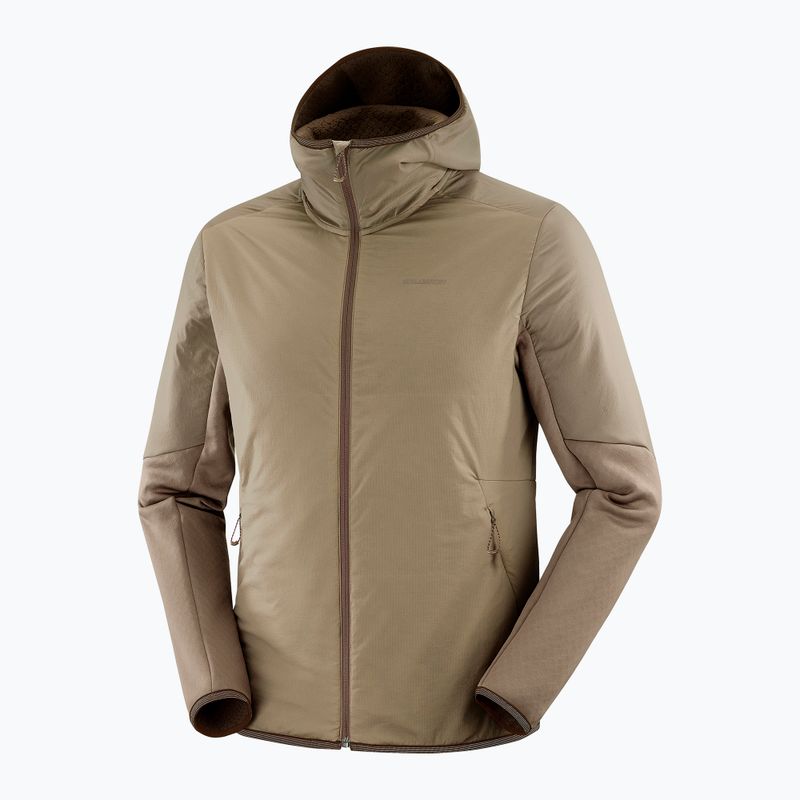 Bluza trekkingowa męska Salomon Outline Hyb Warm Hd shitake 8