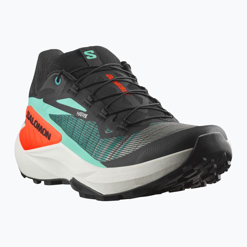 Buty do biegania męskie Salomon Genesis bay/electric green/cherry tomato 8