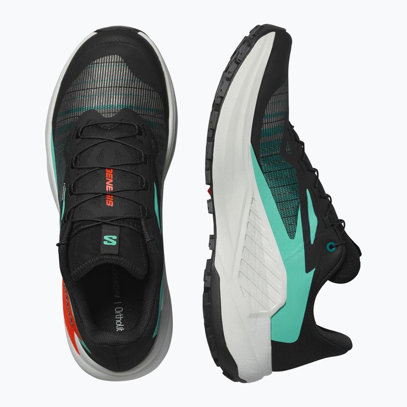 Buty do biegania męskie Salomon Genesis bay/electric green/cherry tomato 13