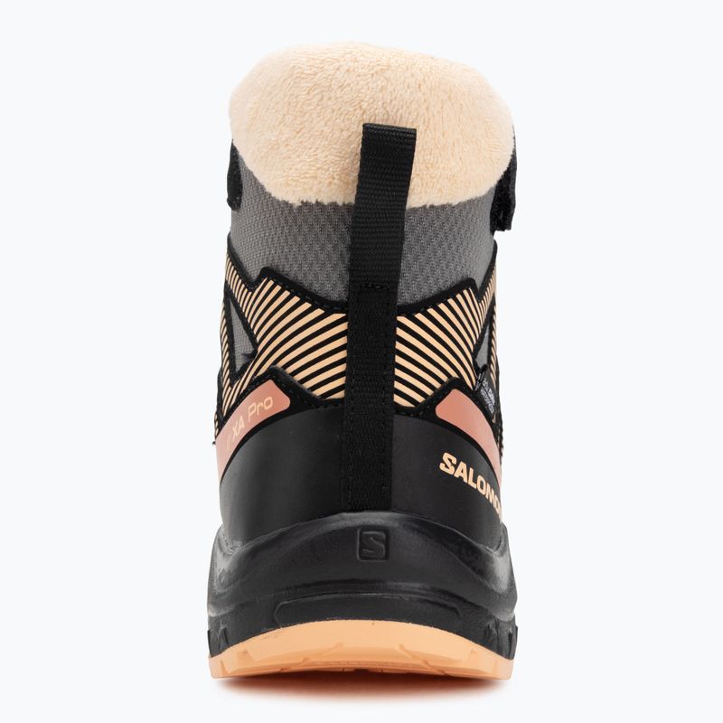 Buty trekkingowe dziecięce Salomon XA Pro V8 Winter CSWP pewter/black/peach fuzz 6