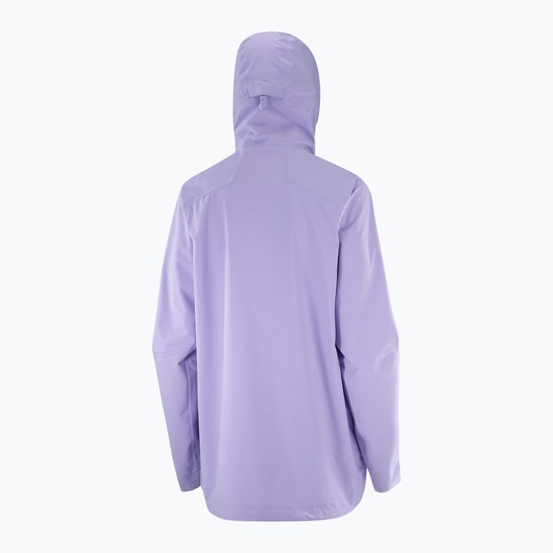 Kurtka przeciwwiatrowa damska Salomon Outerpath Pro 2.5L violet tulip 10