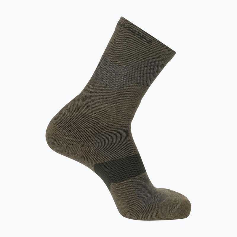 Skarpety Salomon X Ultra Crew martini olive/stone grey