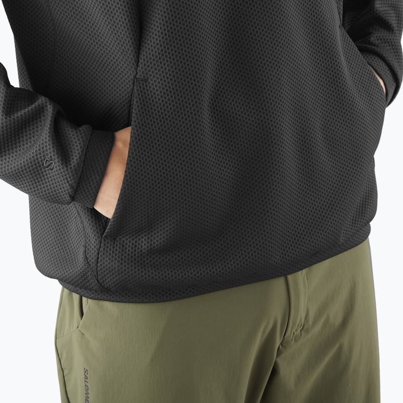 Bluza trekkingowa męska Salomon Motomesh Crewneck deep black 7