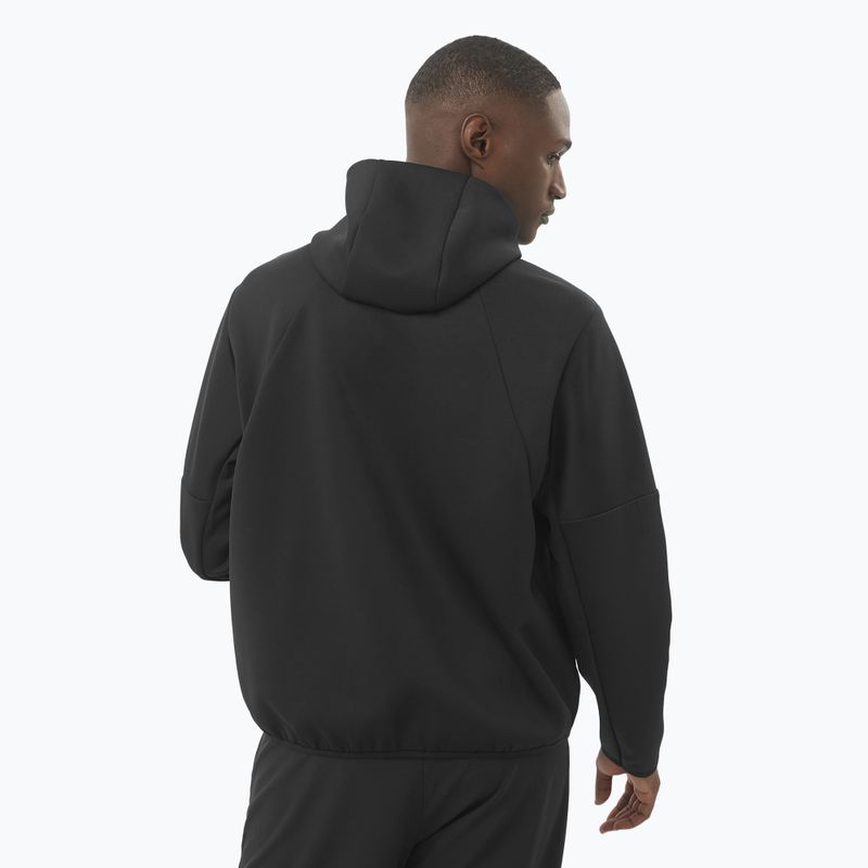 Bluza męska Salomon SHAKEout Half Zip Hooded deep black 2