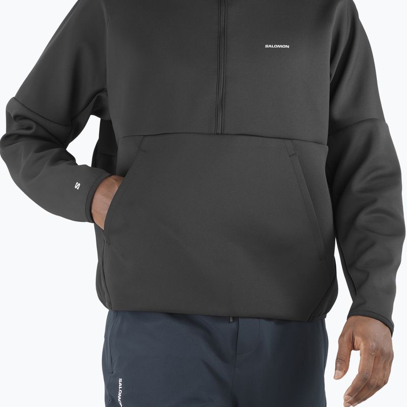 Bluza męska Salomon SHAKEout Half Zip Hooded deep black 3