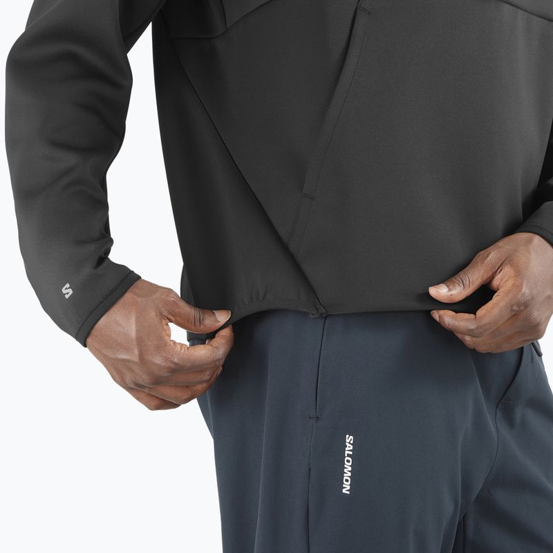 Bluza męska Salomon SHAKEout Half Zip Hooded deep black 4
