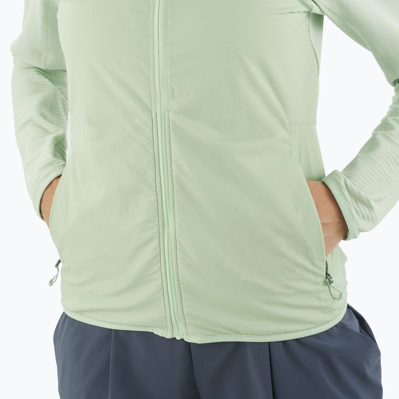 Bluza trekkingowa damska Salomon Sntial Lightwarm Hybrid sea foam 4