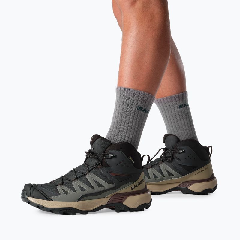 Buty trekkingowe męskie Salomon X Ultra 360 MID GTX phantom/desert tan 13