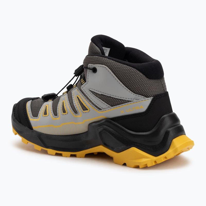 Buty trekkingowe dziecięce Salomon X Ultra Mid GTX castlerock/black/spicy/mustard 3