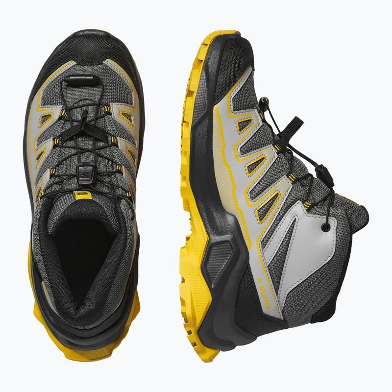 Buty trekkingowe dziecięce Salomon X Ultra Mid GTX castlerock/black/spicy/mustard 12