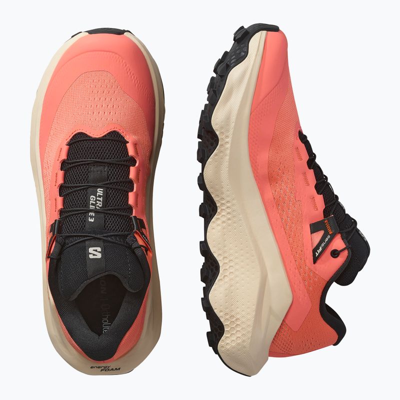 Buty do biegania damskie Salomon Ultra Glide 3 fusion coral/tender peach/black 8