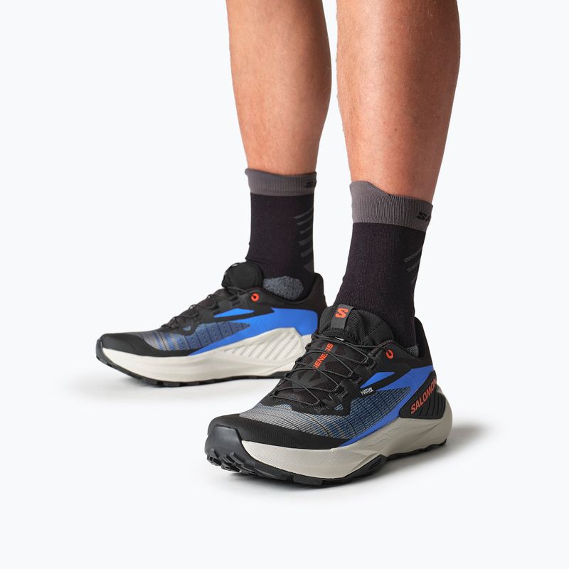 Buty do biegania męskie Salomon Genesis black/french blue/cherry tomato 8