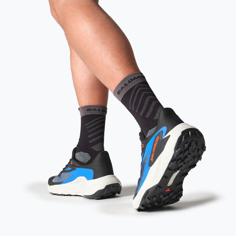 Buty do biegania męskie Salomon Genesis black/french blue/cherry tomato 9