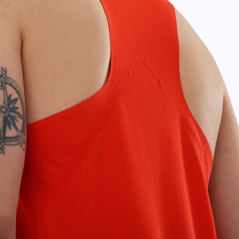 Koszulka do biegania męska Salomon S/Lab Speed Singlet flery red 3
