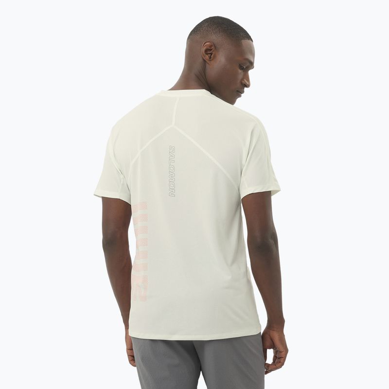 Koszulka do biegania męska Salomon Sense Aero Tee GFX icicle/neon flame 2