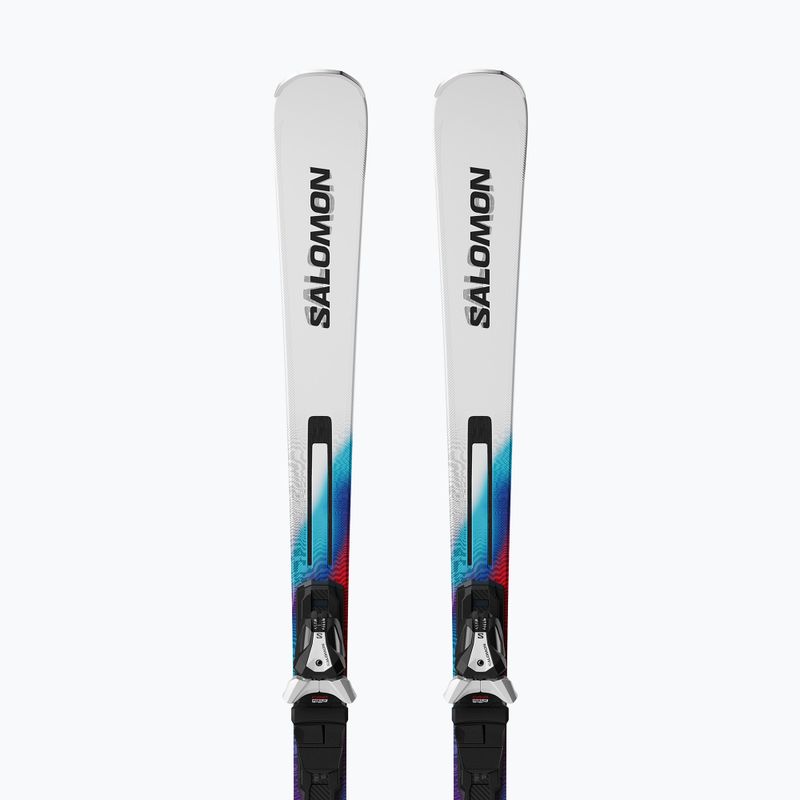 Narty zjazdowe Salomon Addikt + wiązania MI12 GW white/neon blue/red 4