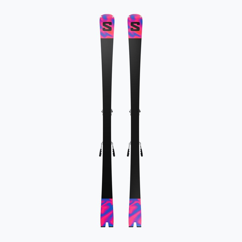 Narty zjazdowe Salomon E Addikt Pro 66 + wiązania MI12 GW whitet/race blue/rhodamine 2
