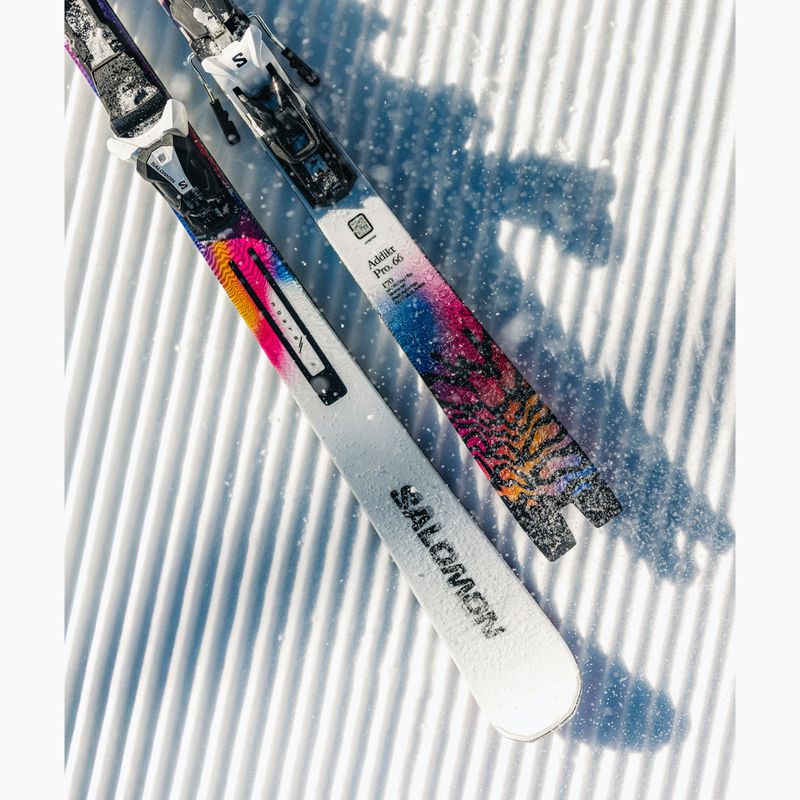 Narty zjazdowe Salomon E Addikt Pro 66 + wiązania MI12 GW whitet/race blue/rhodamine 7