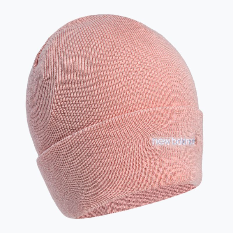 Czapka zimowa damska New Balance Knit Cuffed Beanie Embroider pink 2