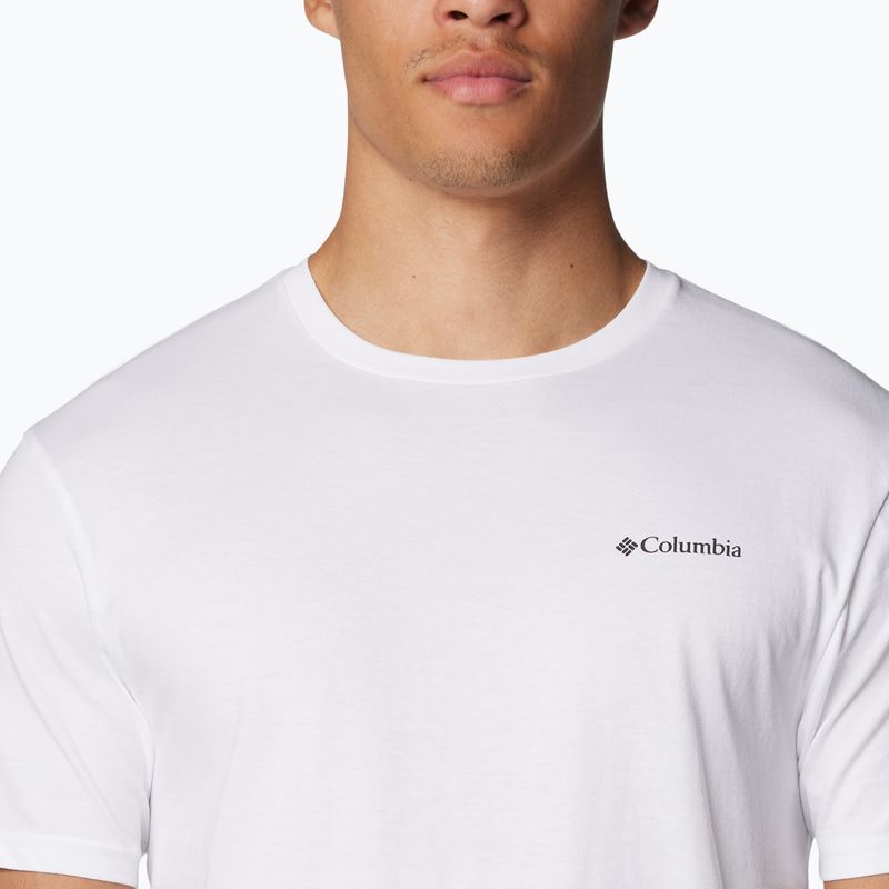 Koszulka męska Columbia North Cascades white/csc box logo 4