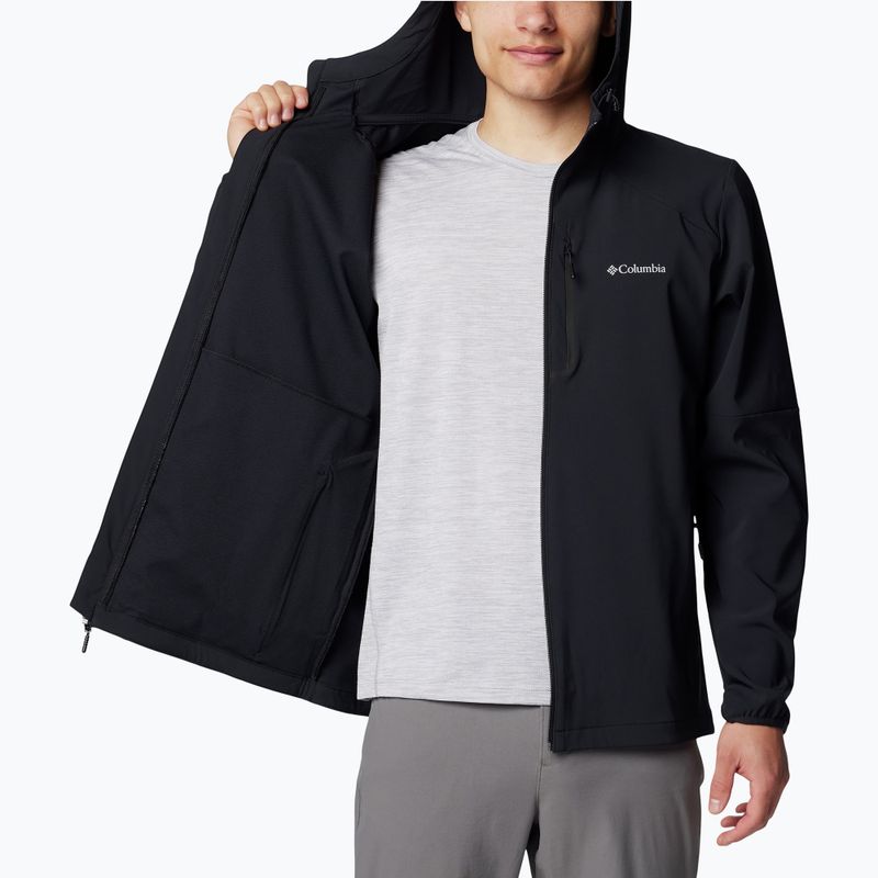 Bluza trekkingowa męska Columbia Tech Softshell Hoodie black 5