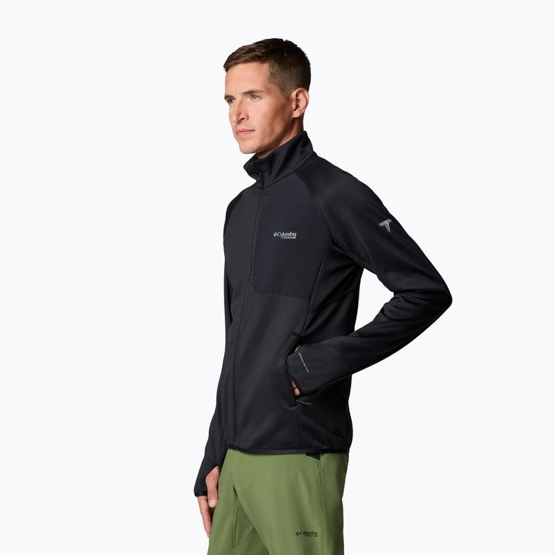 Bluza trekkingowa męska Columbia Triple Canyon Grid Fleece Full Zip II black 4