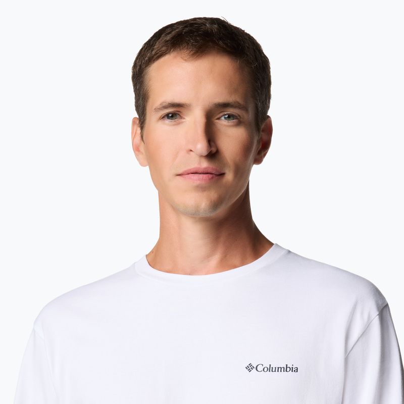 Bluza męska Columbia Explorers Canyon white/torn sunscape 4