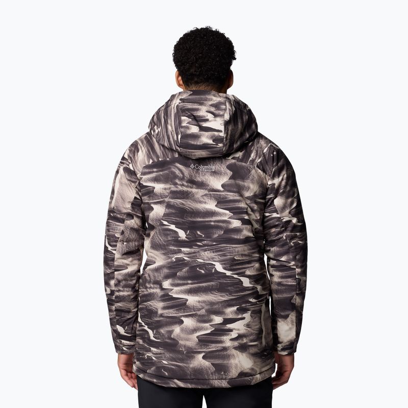 Kurtka narciarska męska Columbia Winter District III Printed dark stone windblown print 3