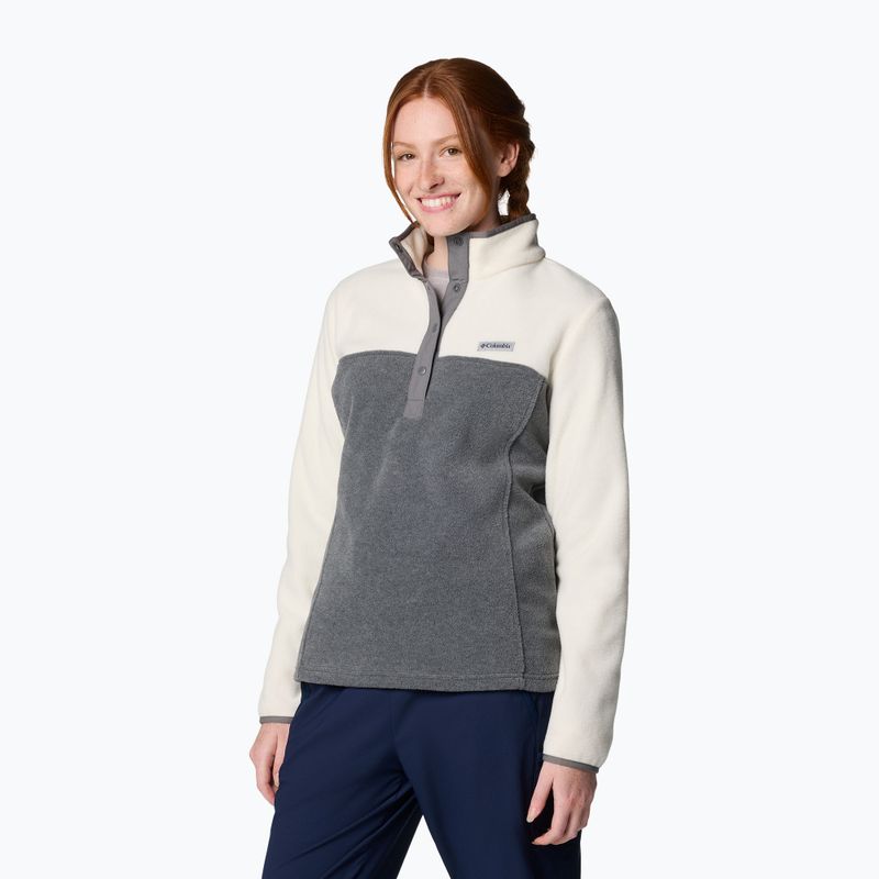 Bluza damska Columbia Benton Springs 1/2 Snap city grey heather/chelk 4