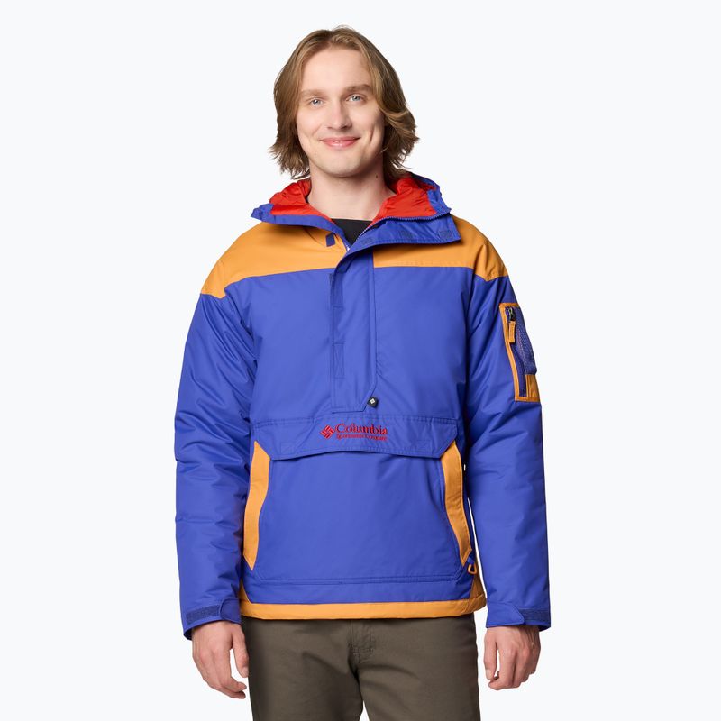 Kurtka ocieplana męska Columbia Challenger II Ins Pullover clematis blue/ sunstone
