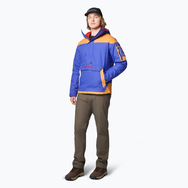 Kurtka ocieplana męska Columbia Challenger II Ins Pullover clematis blue/ sunstone 2