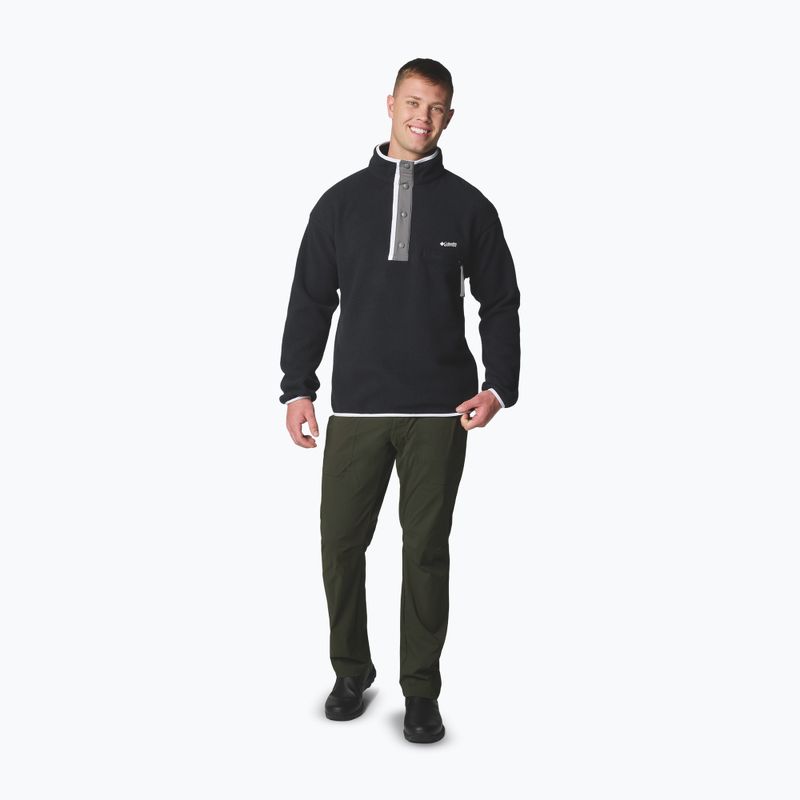 Bluza polarowa męska Columbia Helvetia II Half Snap Fleece black 2