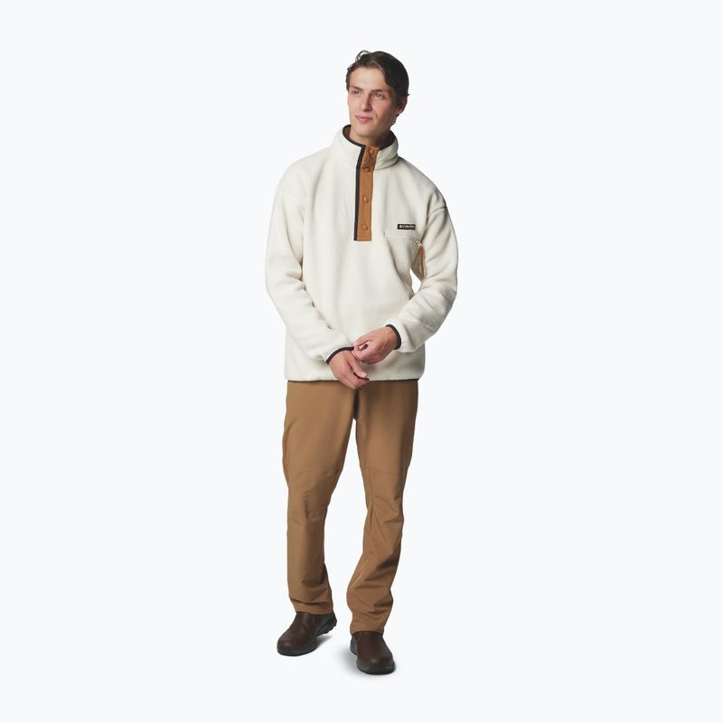 Bluza polarowa męska Columbia Helvetia II Half Snap Fleece chalk 2