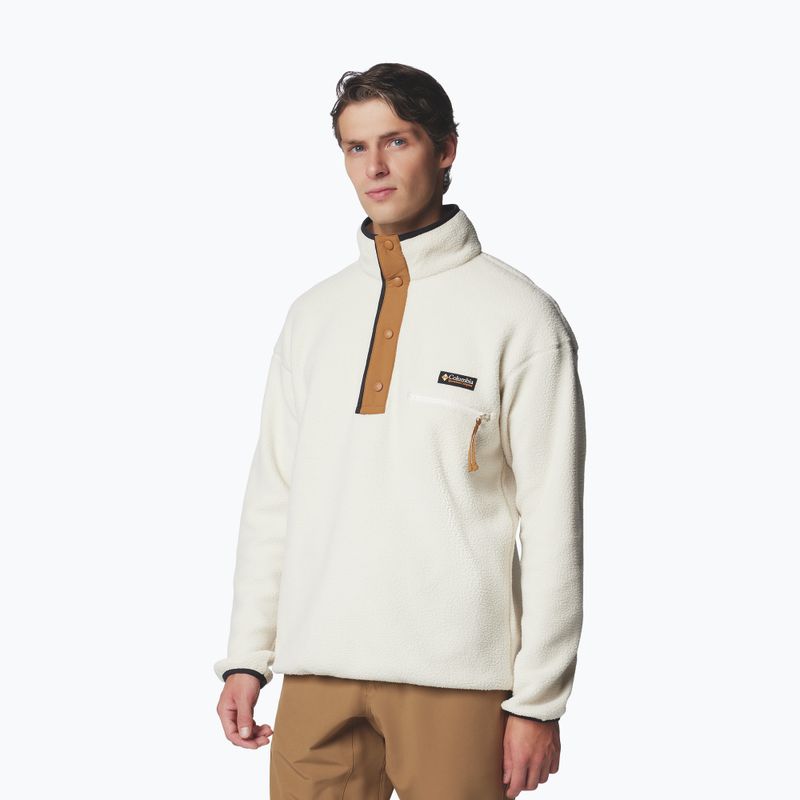 Bluza polarowa męska Columbia Helvetia II Half Snap Fleece chalk 4