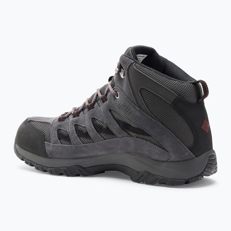 Buty trekkingowe męskie Columbia Crestwood Mid Wp V2 dark grey/ deep rust 3
