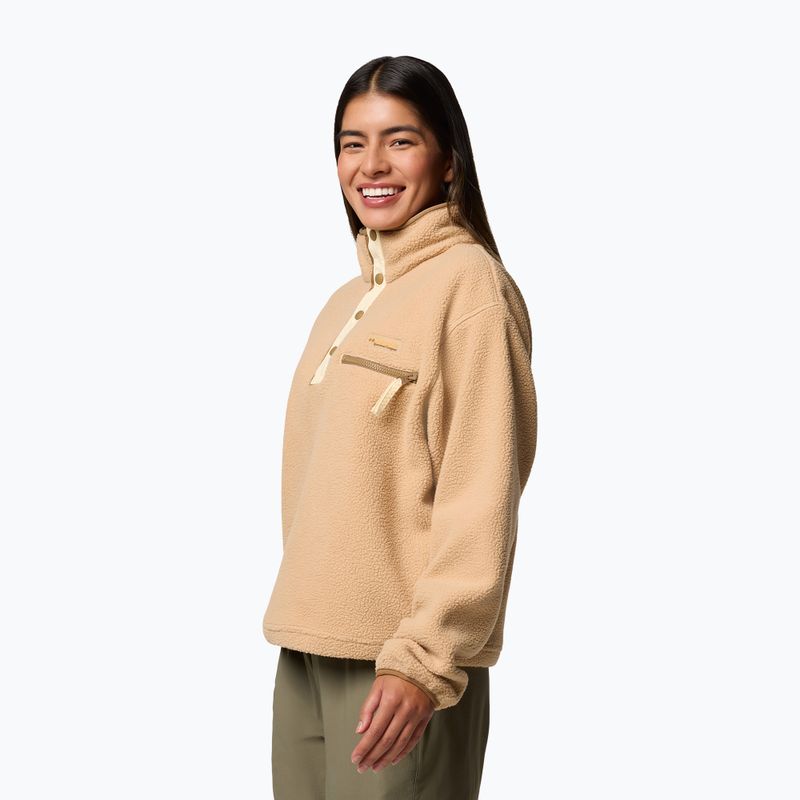 Bluza polarowa damska Columbia Helvetia II Cropped Half Snap Fleece canoe 3