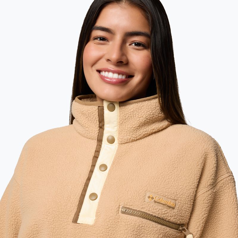 Bluza polarowa damska Columbia Helvetia II Cropped Half Snap Fleece canoe 4