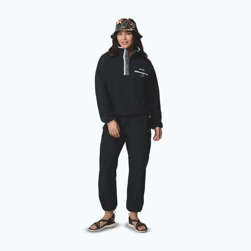 Bluza polarowa damska Columbia Helvetia II Cropped Half Snap Fleece black 2