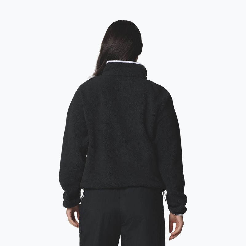 Bluza polarowa damska Columbia Helvetia II Cropped Half Snap Fleece black 3