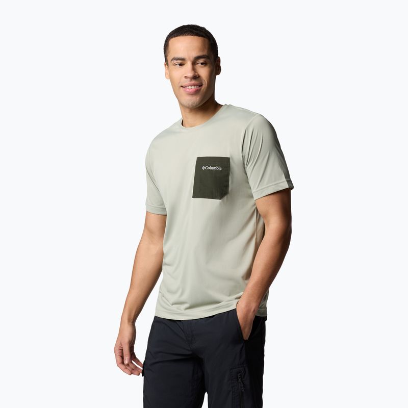Koszulka męska Columbia Hike Pocket Crew safari/greenscape 4