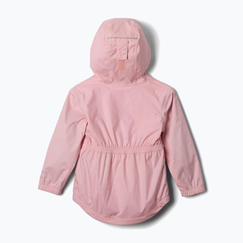 Kurtka przeciwdeszczowa dziecięca Columbia Rainy Trails II Fleece satin pink 2