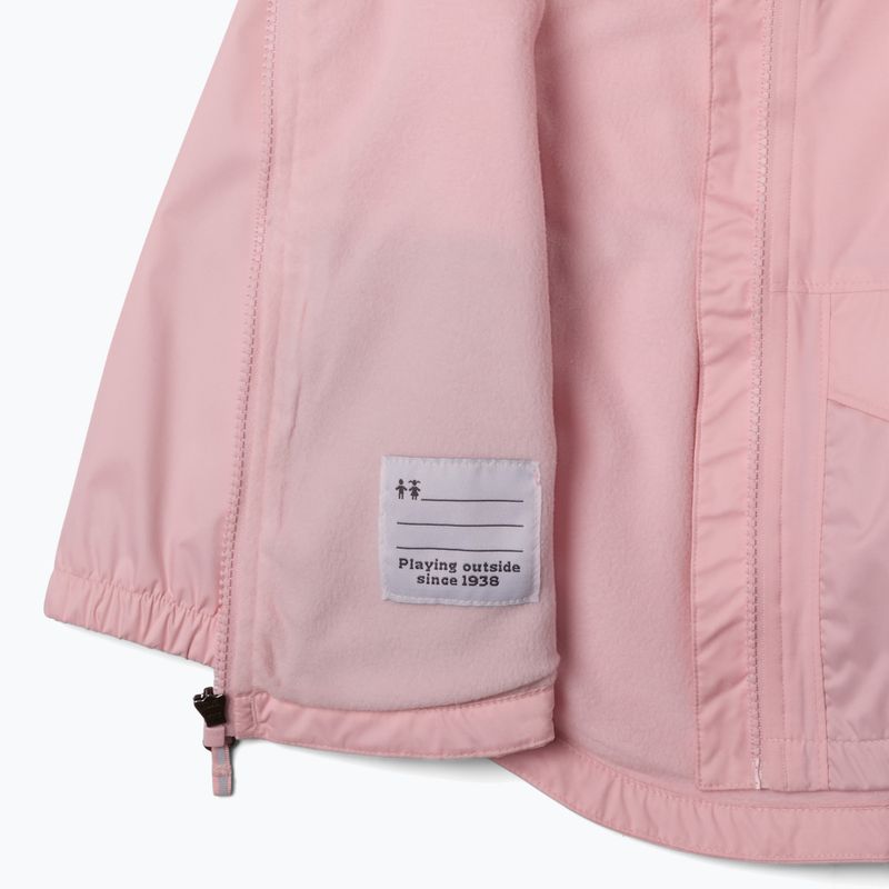 Kurtka przeciwdeszczowa dziecięca Columbia Rainy Trails II Fleece satin pink 3